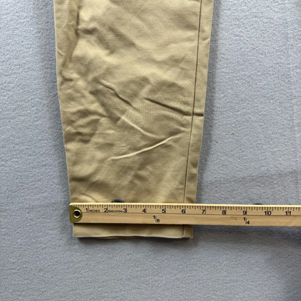 Michael‎ Michael Kors Pants Womens 10 Beige Slim Ankle Chino Zip Pockets Stretch